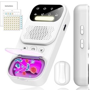 White UV Sanitizer and Bluetooth Speaker